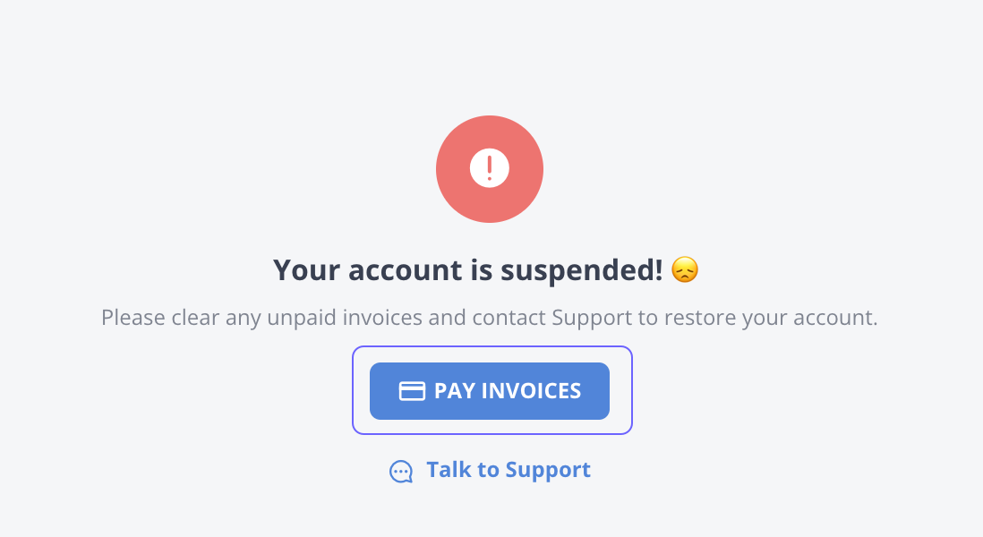 Account Suspended